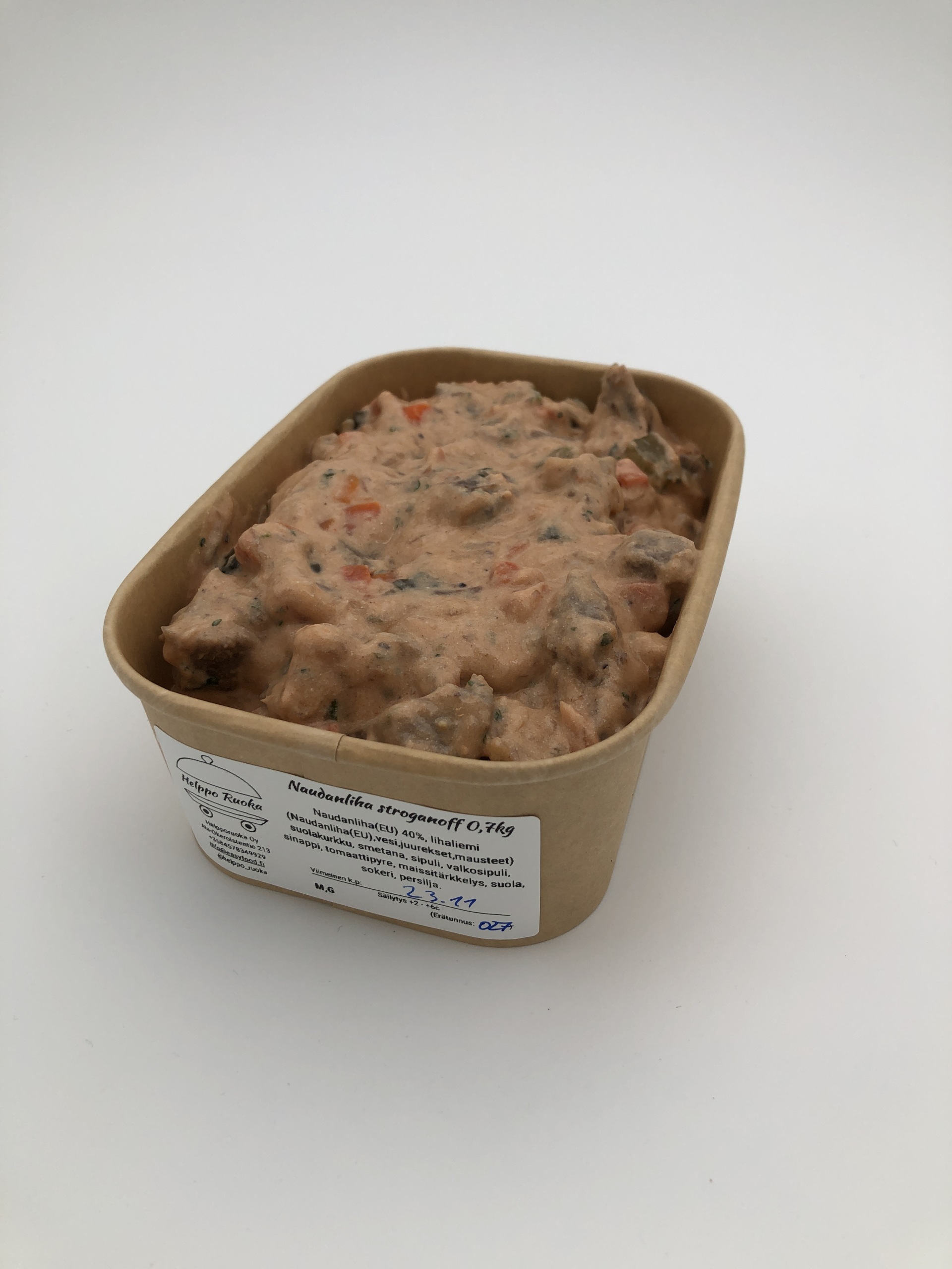 Naudanliha stroganoff