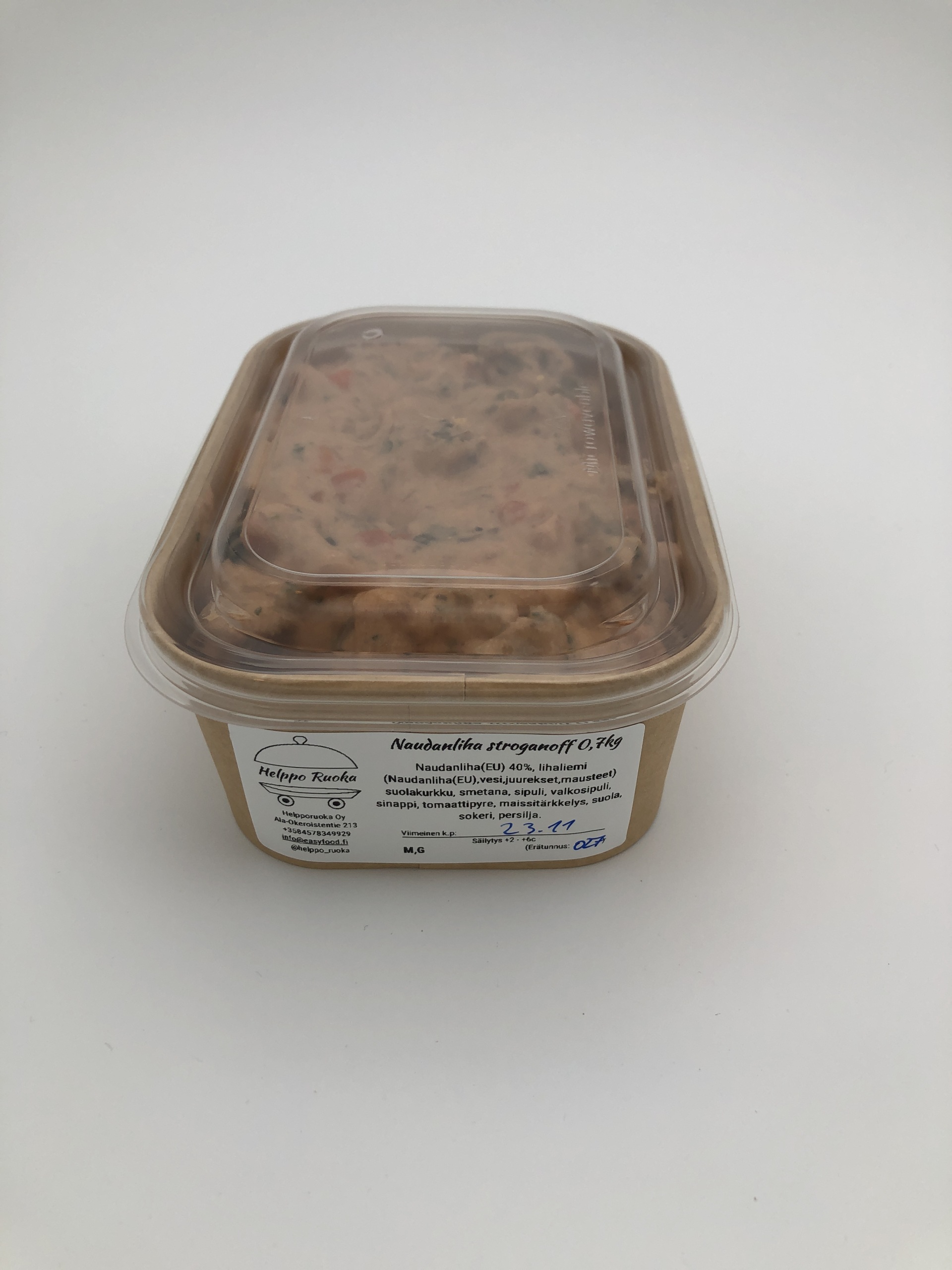 Naudanliha stroganoff 0,7kg