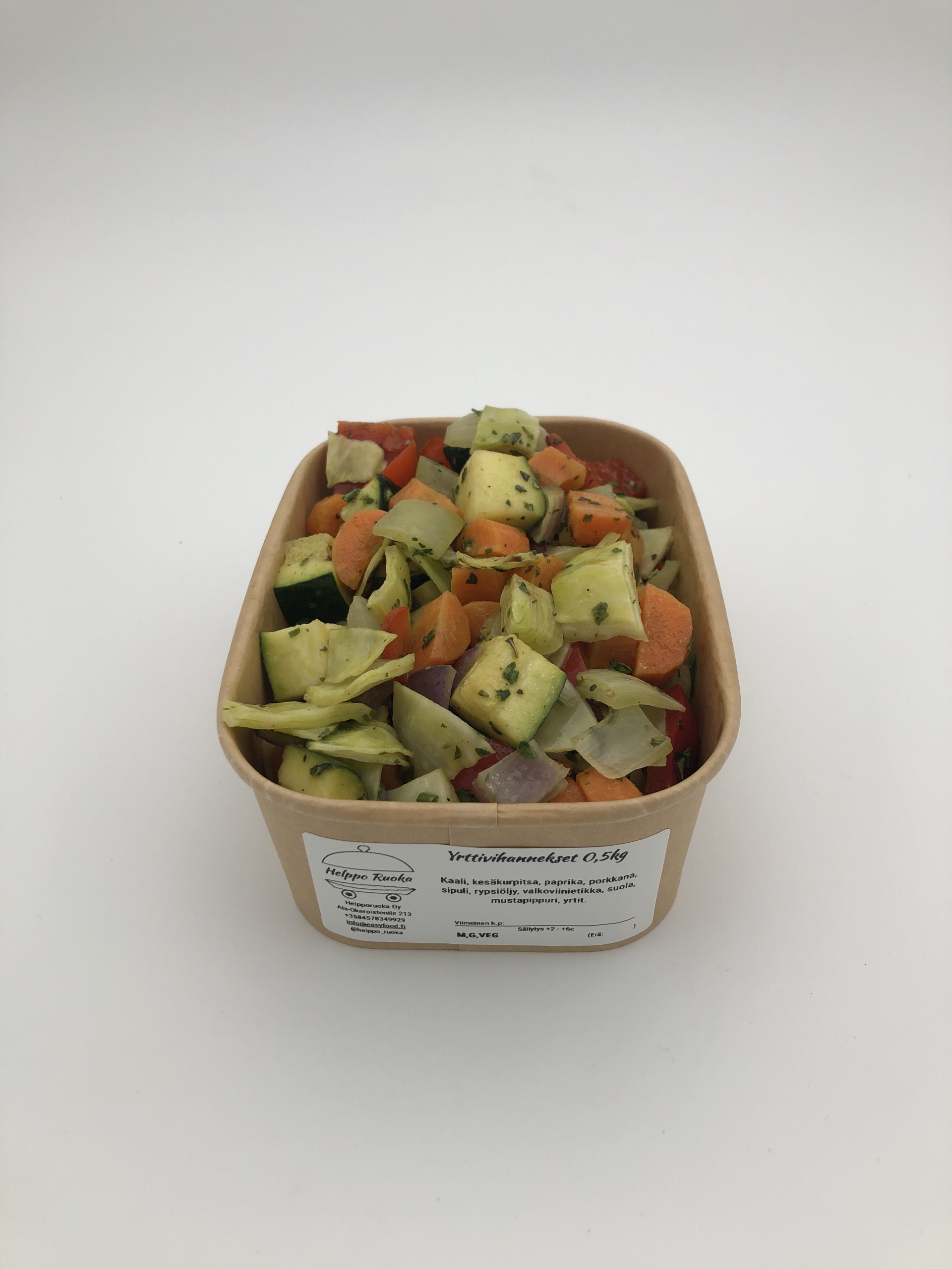 Paistetut yrttivihannekset 0,5kg