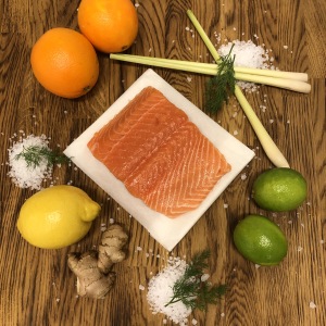 Graavi kirjolohi sitrus-inkivääri n.350g.