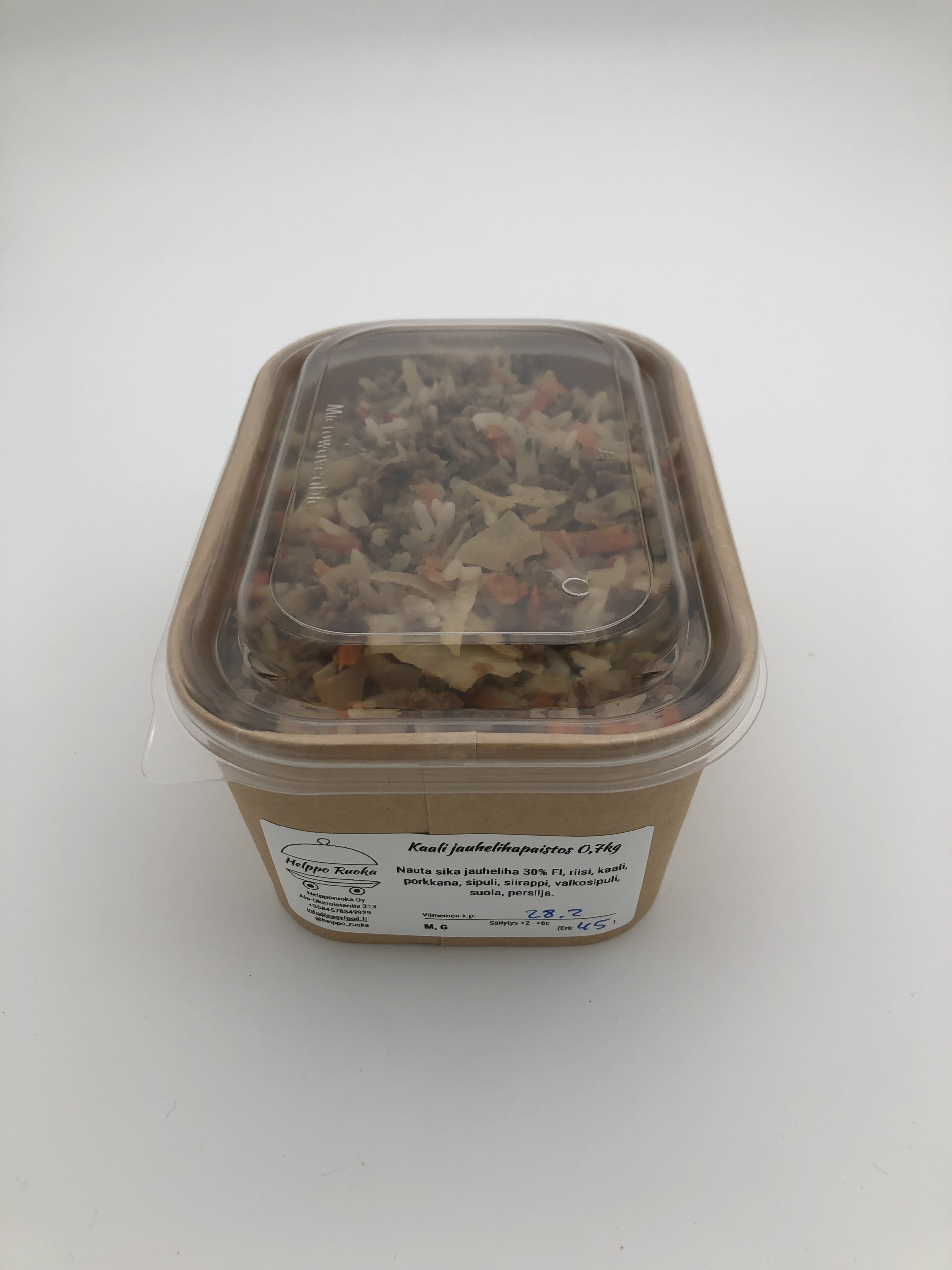 Kaali jauhelihapaistos 0,7kg